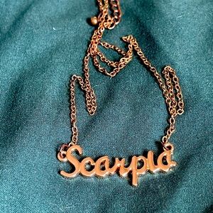 Gold Scorpio necklace